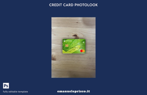 modello frontale photolook verde mastercard Russia stile verificato